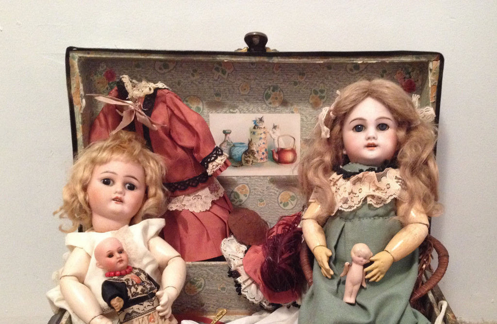 13.5 Antique Jumeau Open Mouth French Bisque Doll With extras – Antique  Center
