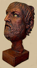 Vintage Homer Greek Bust Sculpture Classical Statue Antique Finish Fragement