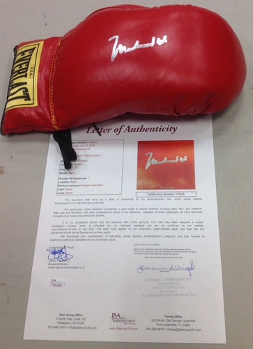 MUHAMMAD ALI SIGNED EVERLAST BOXING GLOVE JSA FULL LETTER