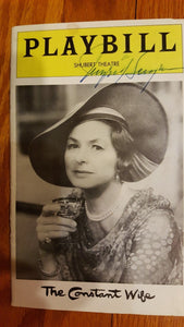 Ingrid Bergman autograph, on Broadway Playbill, 1975, only one month stage run!