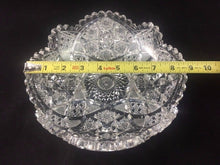 QUAKER CITY American Brilliant ABP Cut Glass COLUMBIA Pattern 9" Low Bowl