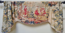 COVINGTON BOSPORUS ANTIQUE RED-SCALLOPED WINDOW VALANCE/ FRENCH COUNTRY/TRIMMIED