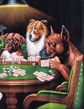 Dogs Playing Poker Smoking Art Coolidge Mexican Black Velvet Oil Painting