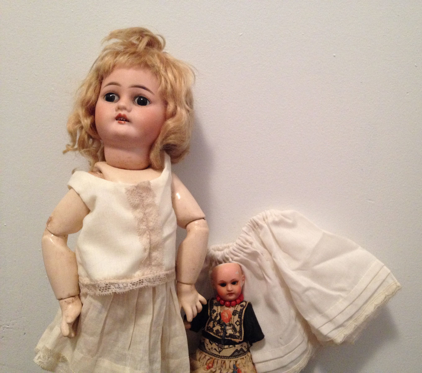 13.5 Antique Jumeau Open Mouth French Bisque Doll With extras – Antique  Center