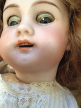 13.5" Antique Jumeau Open Mouth French Bisque Doll With extras