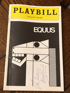 RARE ANTHONY HOPKINS SIGNED AUTOGRAPHED "EQUUS" PLAY BROADWAY PLAYBILL 1974