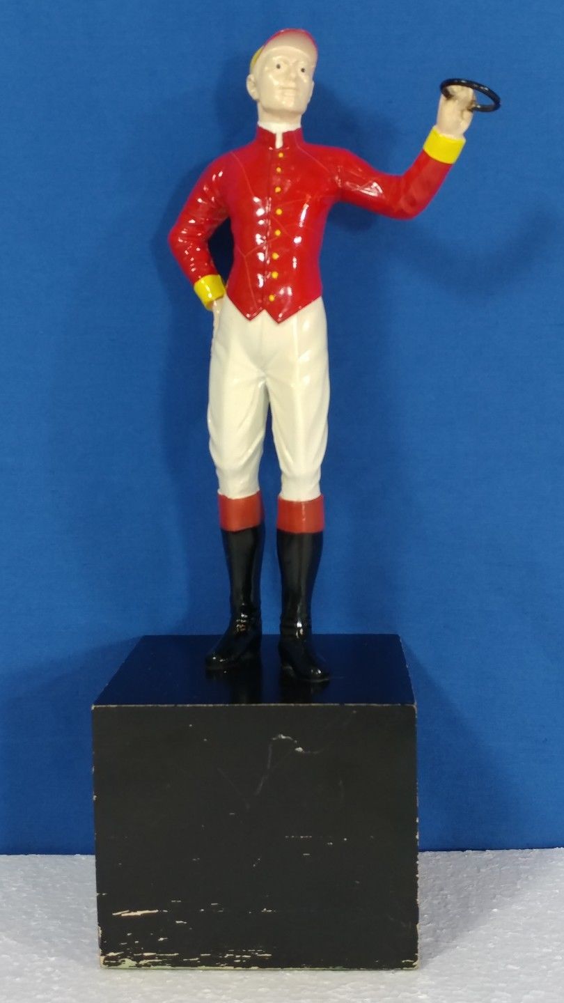 Americana Spelter Lawn Jockey~Statue~Very rare caucasian version~original paint