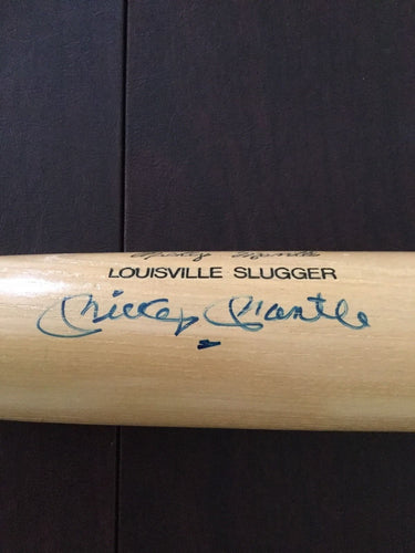 MICKEY MANTLE AUTOGRAPHED BAT GENUINE K55 LOUISVILLE SLUGGER JAMES SPENCE COA