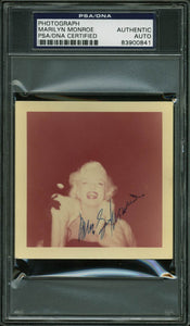 This is a 3.5x3.5 Color Snapshot 1995 Photo Authentic Signed that has been Personally Signed & Autographed by Marilyn Monroe.