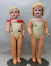 Antique Pair of Armand Marseille Matching 370 18" Boy and Girl Dolls