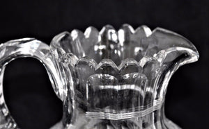 ANTIQUE AMERICAN BRILLIANT CUT GLASS CRYSTAL ABP PITCHER