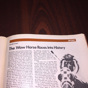 1973 Secretariat Super Horse Time Magazine rare