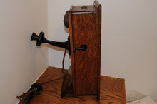 Antique Western Electric Oak Wall Mounted Crank Telephone Phone Vintage Crank ..