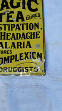 Rare Antique Welch’s Magic Tea Tin Advertising Sign Soda Dr Drug Pharmacy