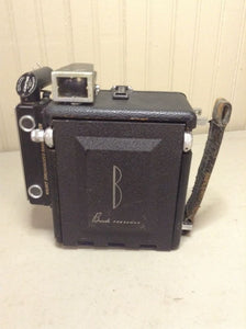 Vintage Antique Busch Pressman Model C Camera W/ Wollensack Rapax Lens